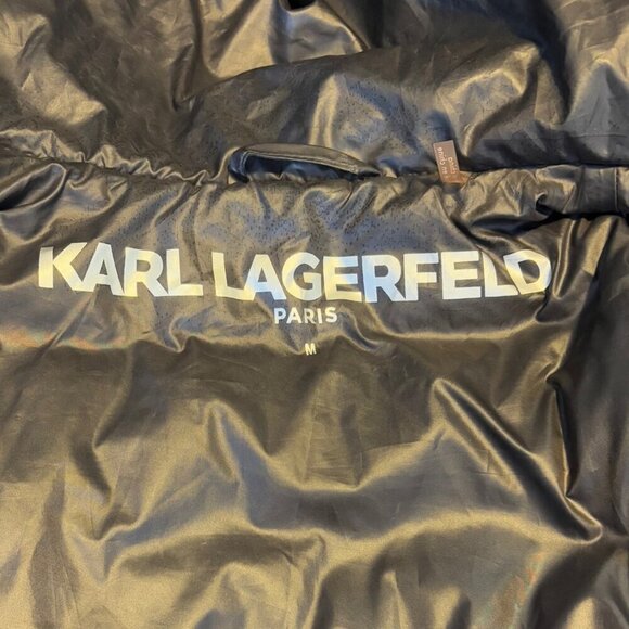 Karl Lagerfeld Paris Women's Lightweight Packable Puffer Down Jacket Size Medium - Picture 9 of 16